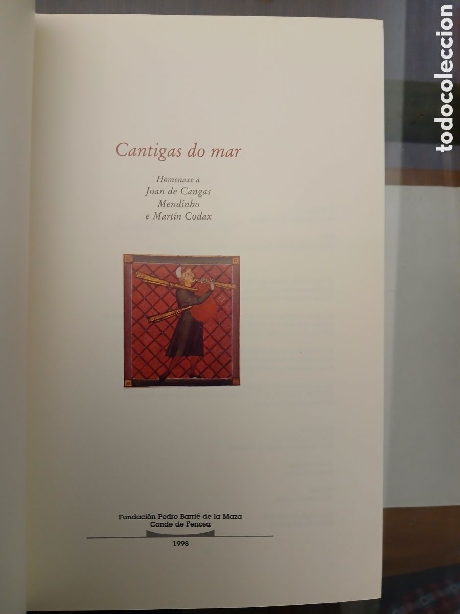 Libros de segunda mano: Cantigas do Mar. GALICIA. - Foto 3