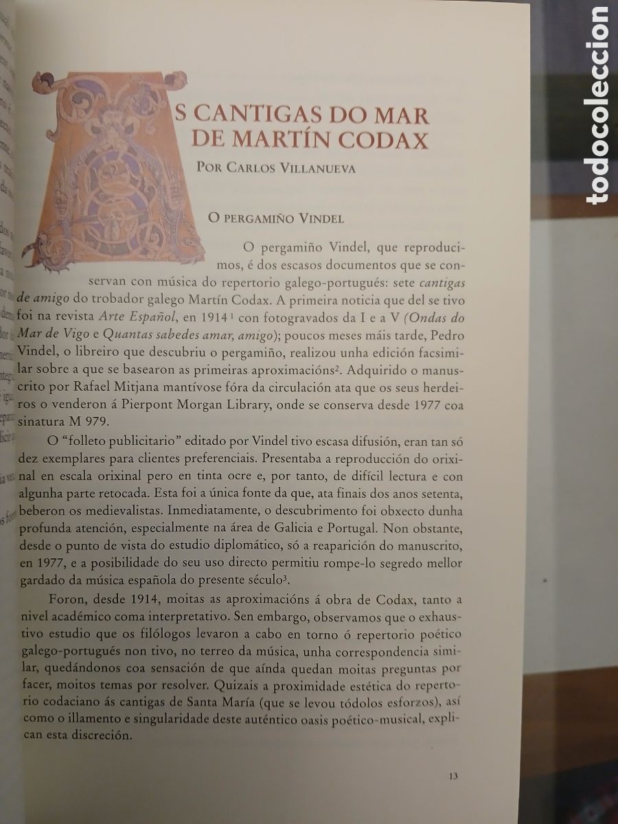 Libros de segunda mano: Cantigas do Mar. GALICIA. - Foto 6