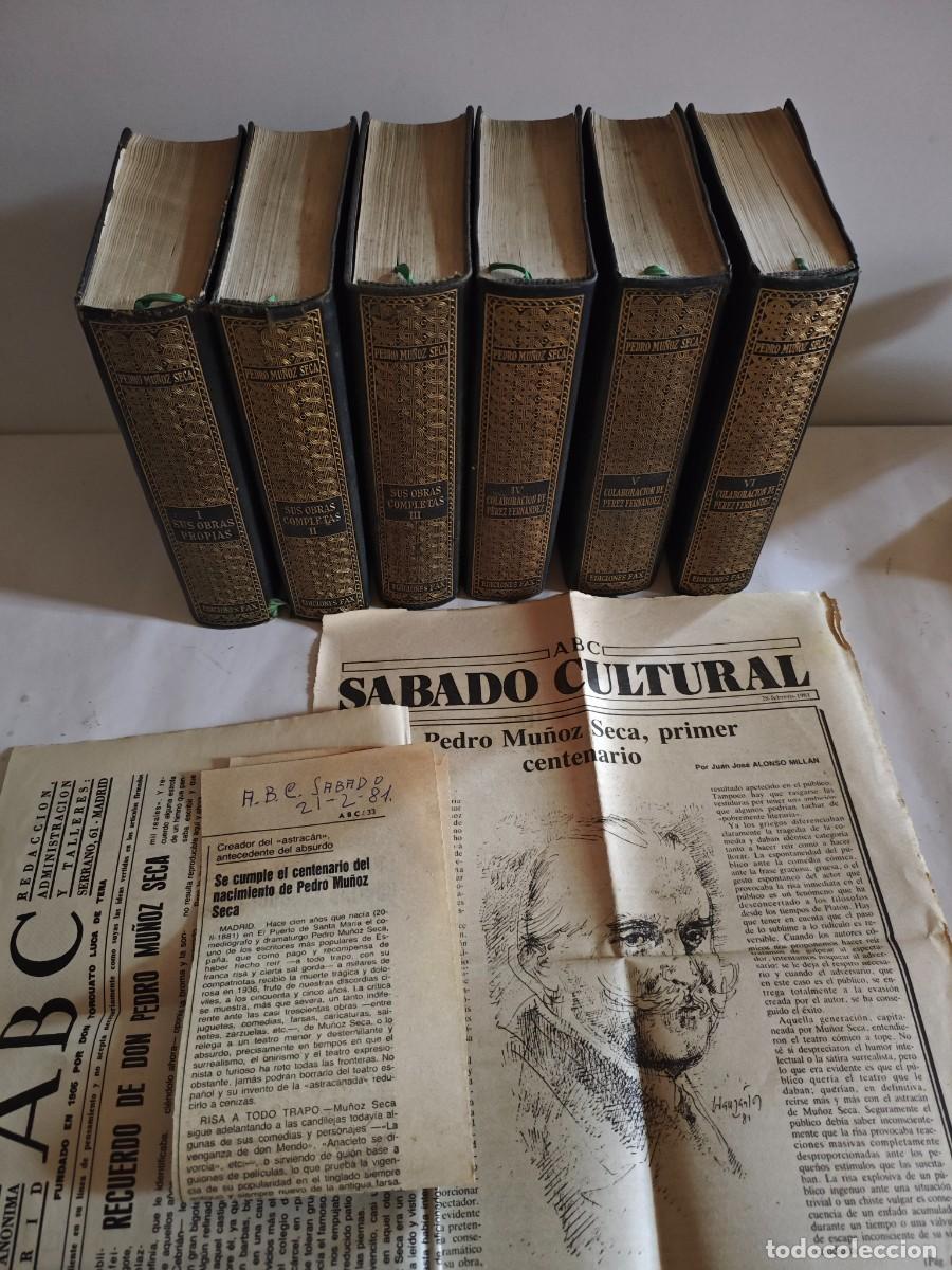 Libros de segunda mano: Obras completas Pedro Mu&ntilde;oz Seca Ediciones Fax - Foto 1