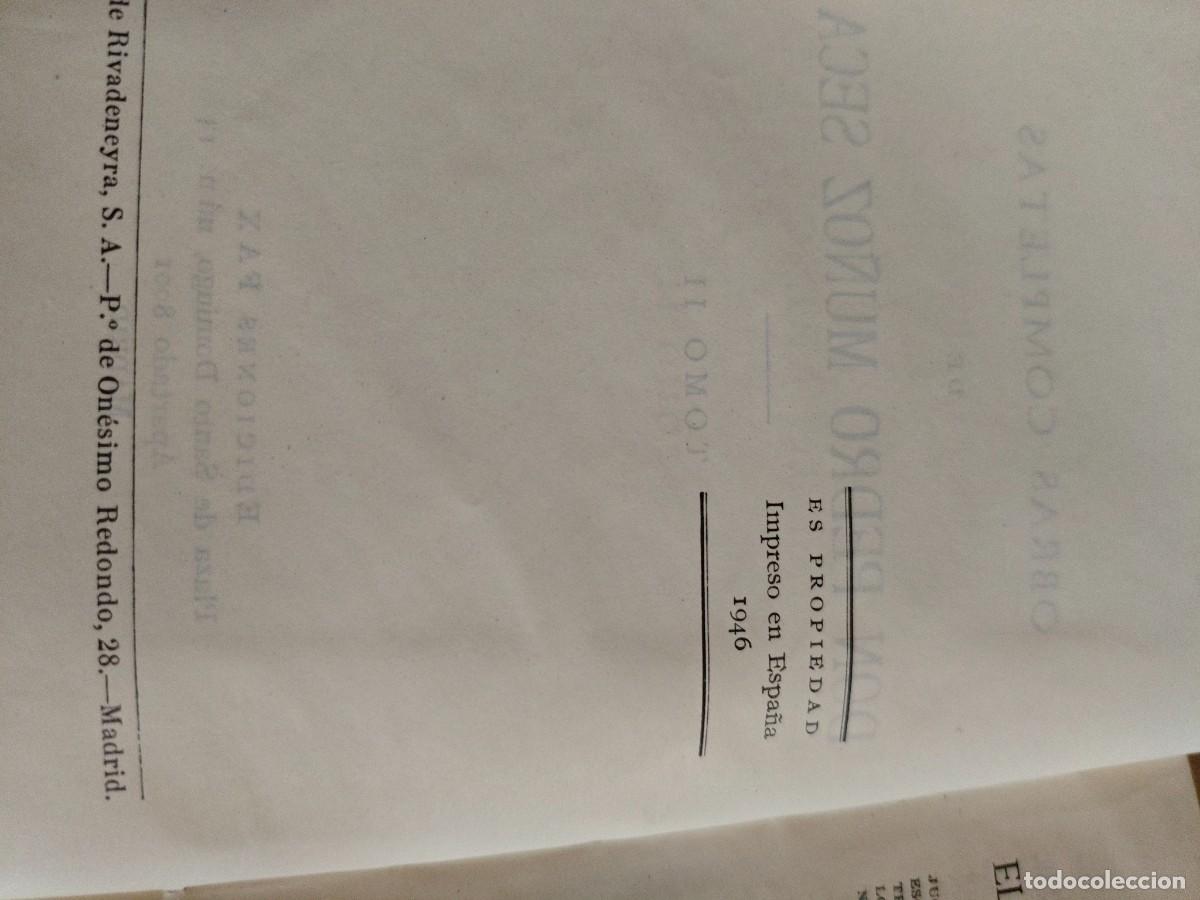 Libros de segunda mano: Obras completas Pedro Mu&ntilde;oz Seca Ediciones Fax - Foto 4