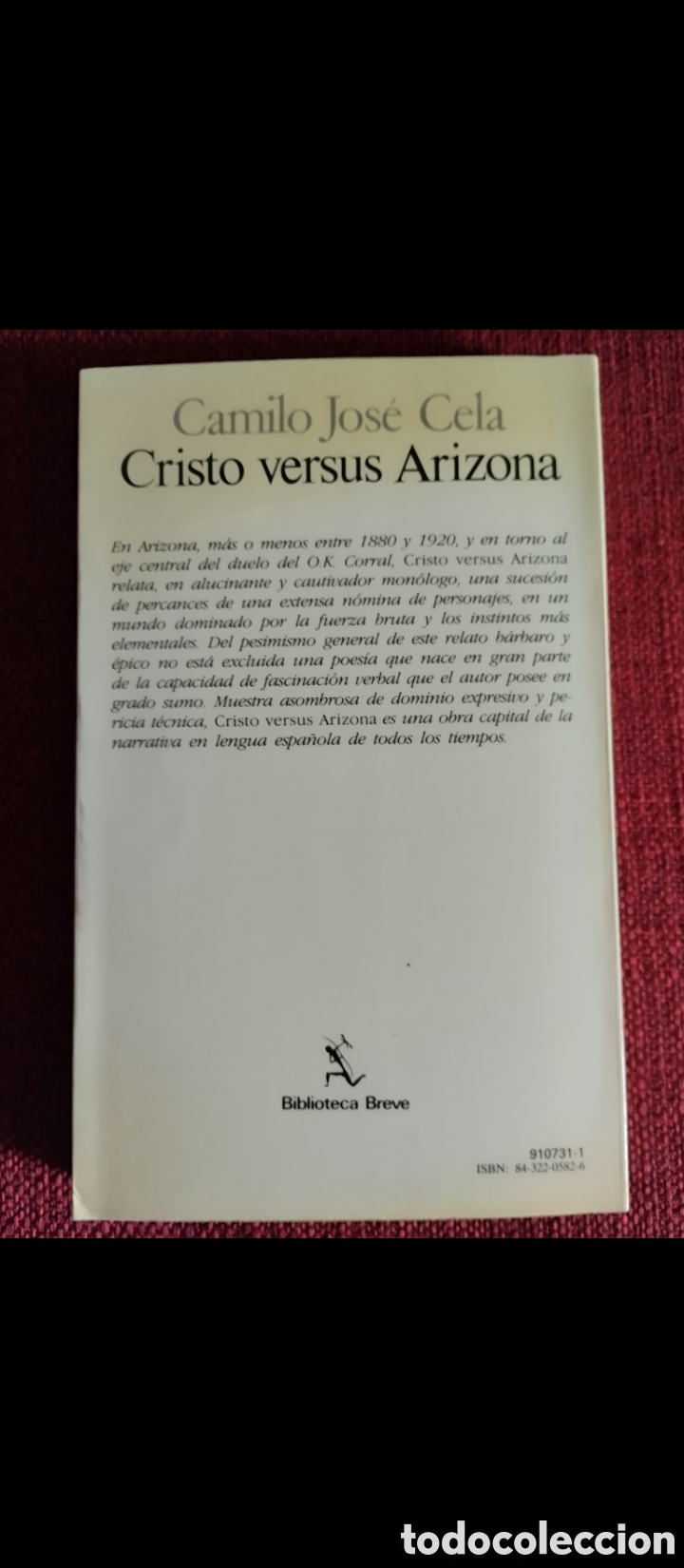 Libros de segunda mano: &rdquo;Cristo versus Arizona&rdquo;.Camilo Jos&eacute; Cela. - Foto 3