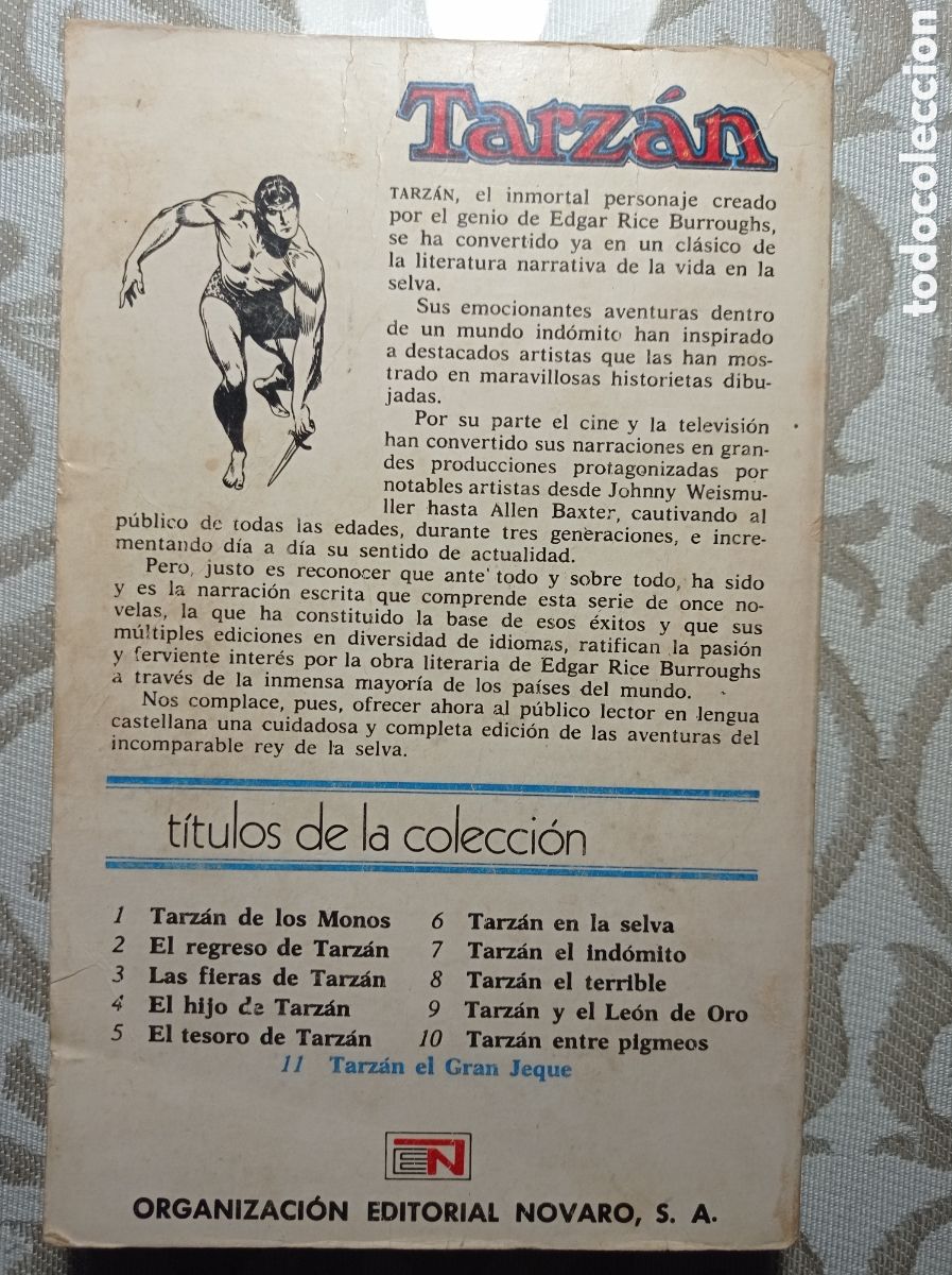 Libros de segunda mano: DOS NOVELAS DE TARZ&Aacute;N. NOVARO. LOS 70 - Foto 9