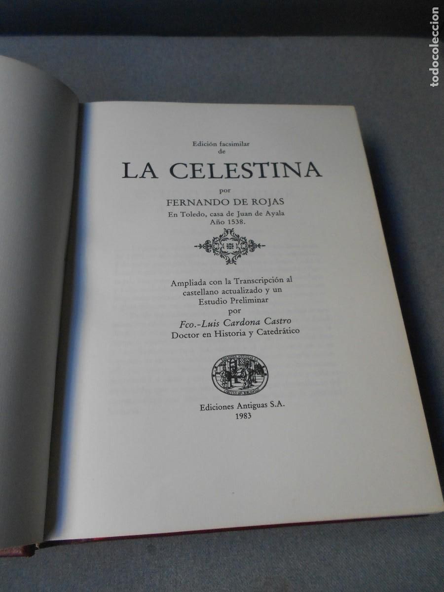 Libros de segunda mano: LA CELESTINA. FACSIMIL - Foto 2