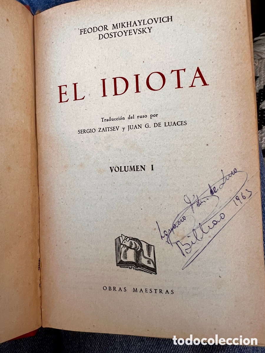 Libros de segunda mano: &ldquo;El idiota&rdquo; Dostoyewsky. Dos tomos . - Foto 4