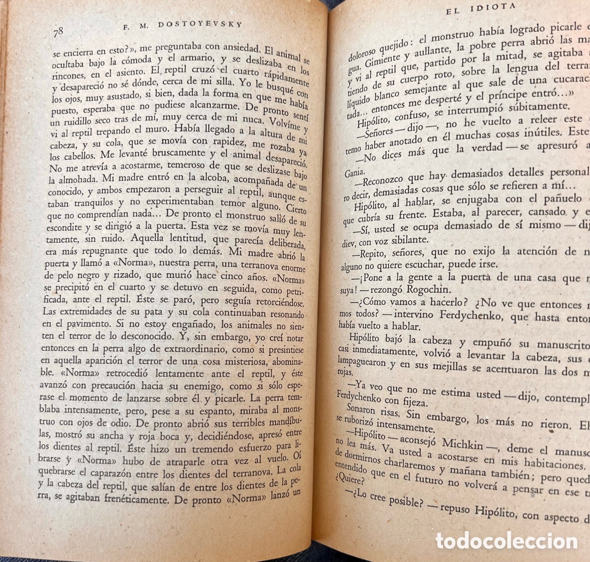 Libros de segunda mano: &ldquo;El idiota&rdquo; Dostoyewsky. Dos tomos . - Foto 7