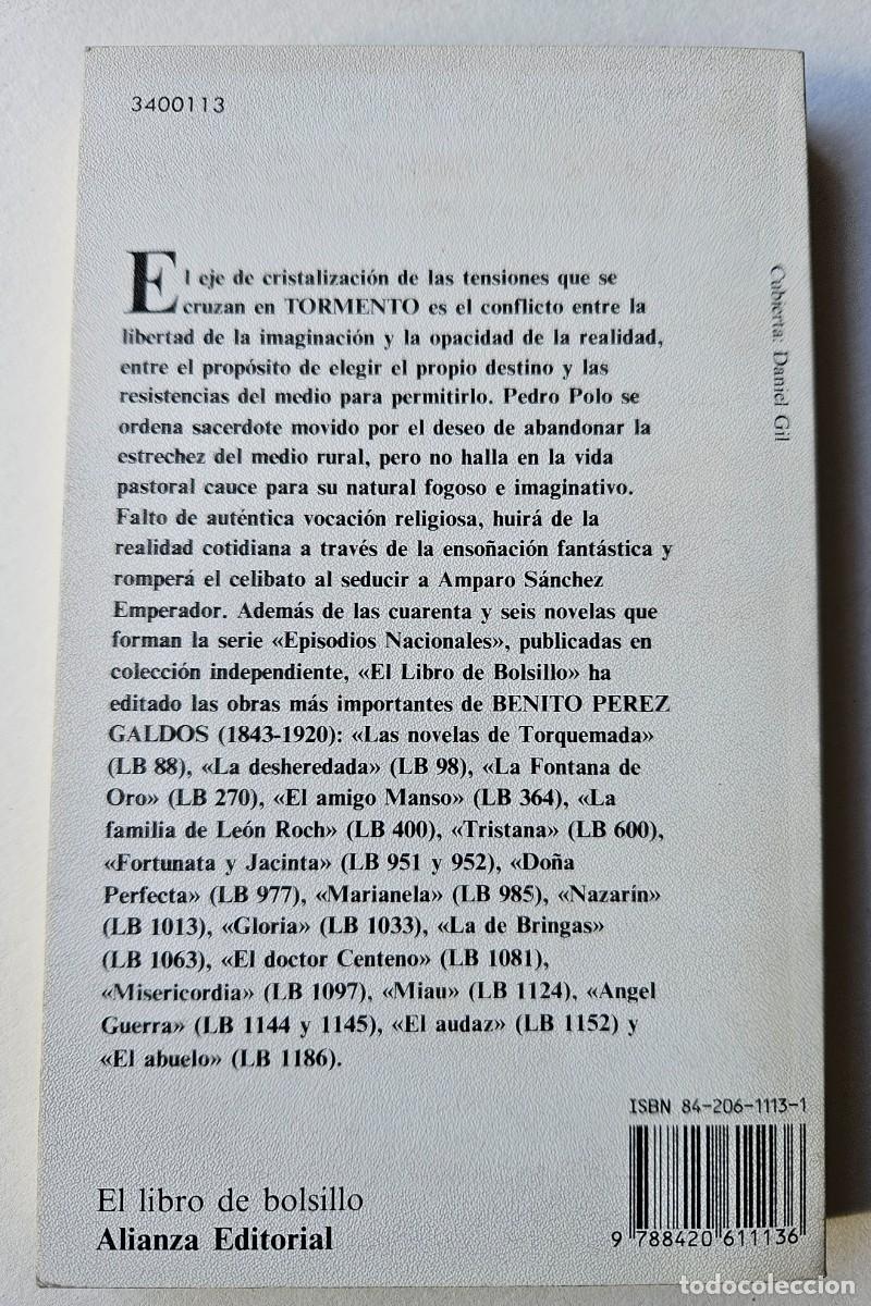 Libros de segunda mano: Tormento. Benito P&eacute;rez Gald&oacute;s - Foto 2