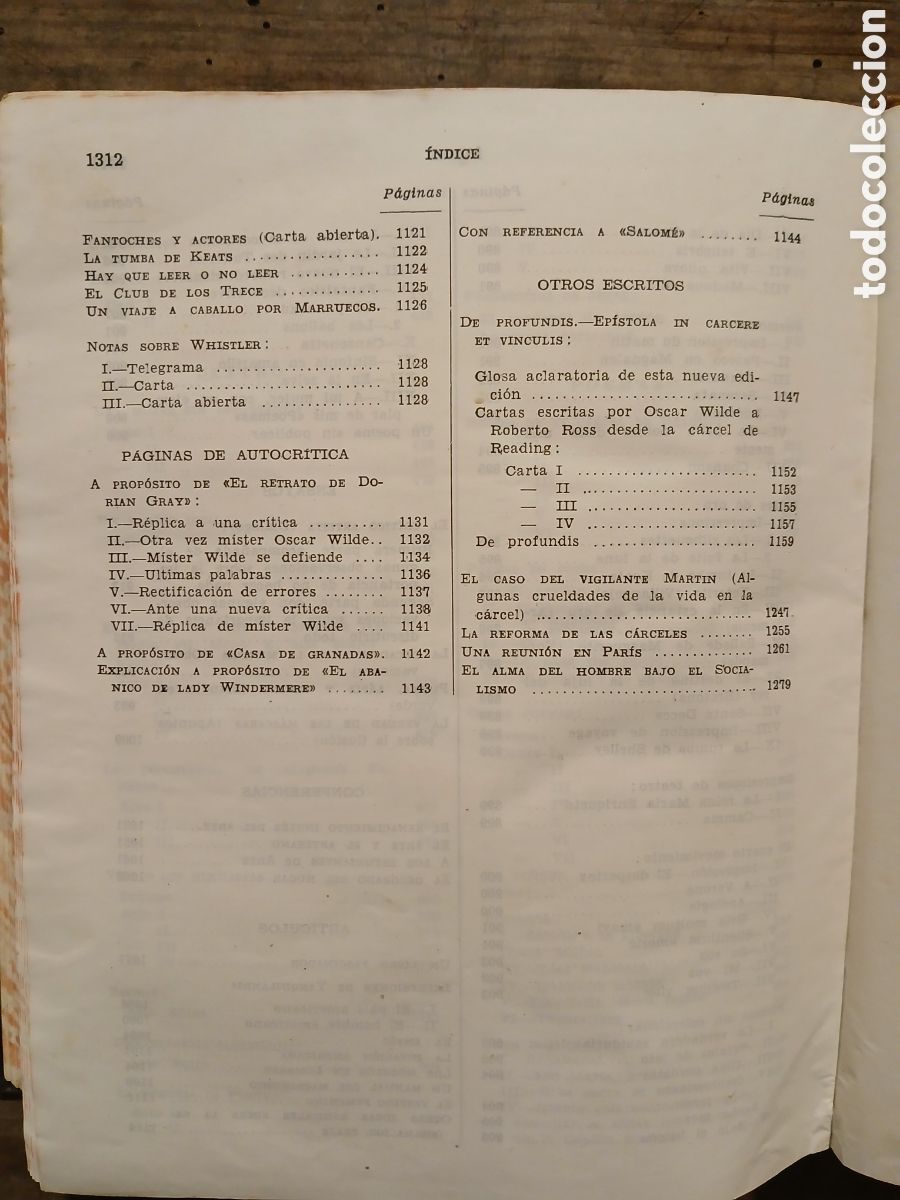 Libros de segunda mano: Obras Completas. Oscar Wilde. Aguilar. - Foto 6