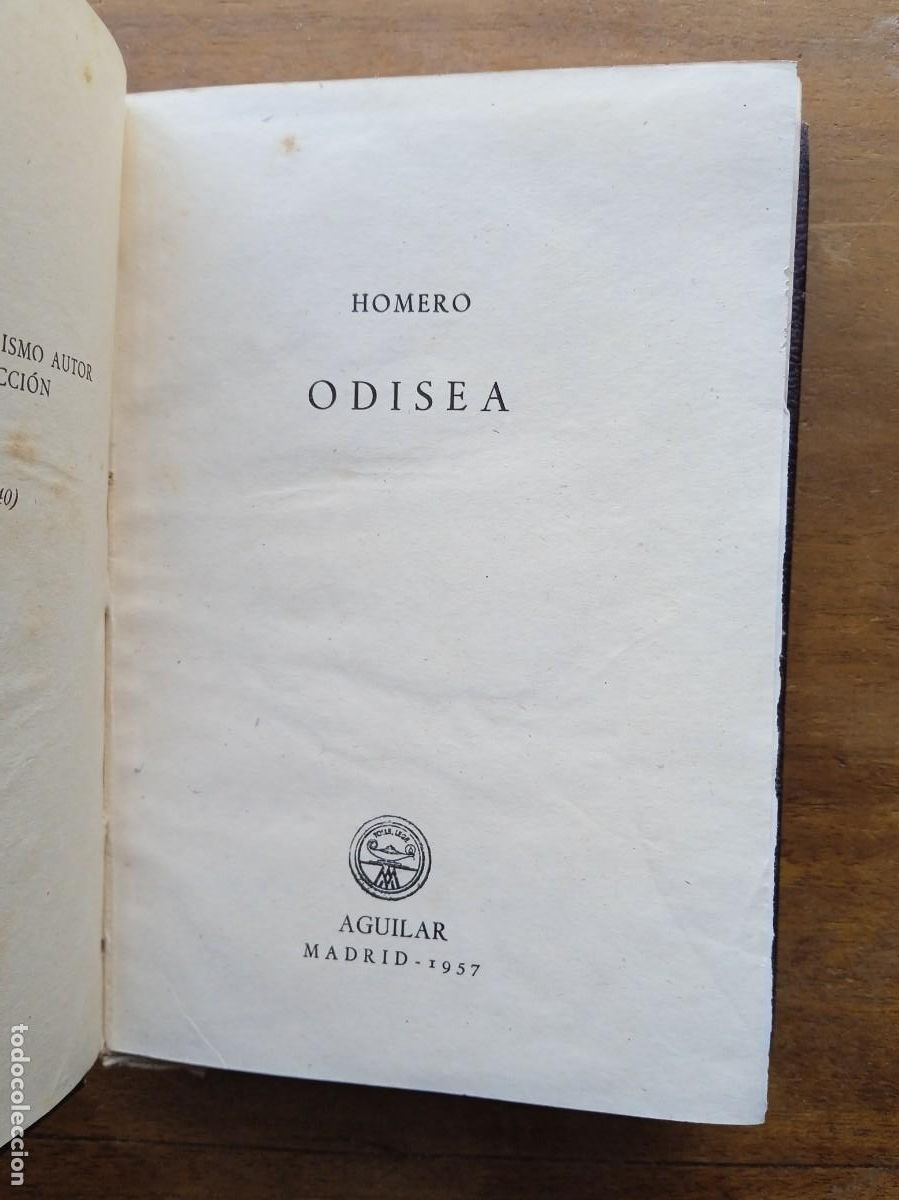 Libros de segunda mano: Homero Odisea Aguilar Crisol 1957 - Foto 4