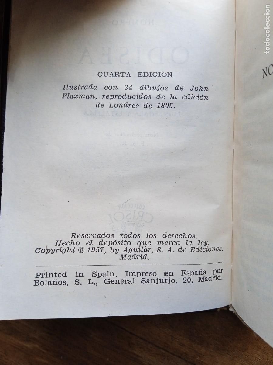 Libros de segunda mano: Homero Odisea Aguilar Crisol 1957 - Foto 7