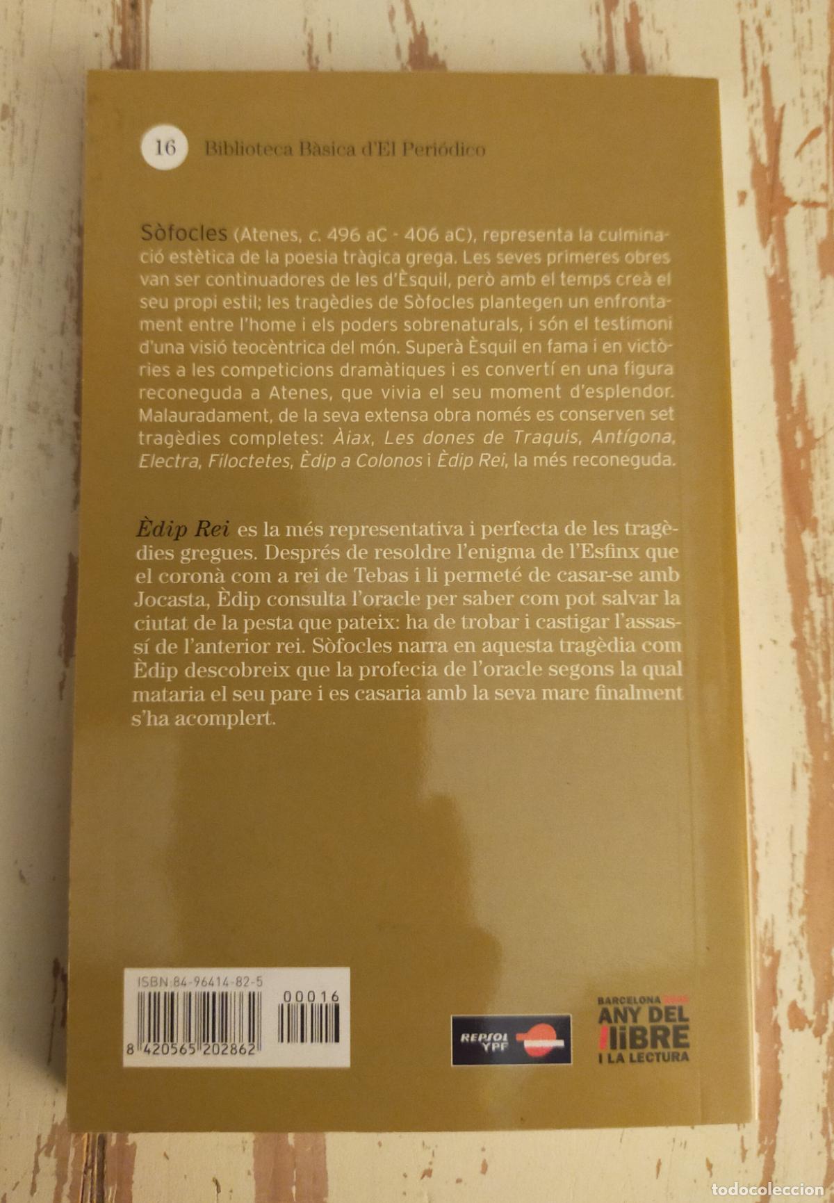 Libros de segunda mano: EDIP REI- SOFOCLES - CATALA - Foto 2