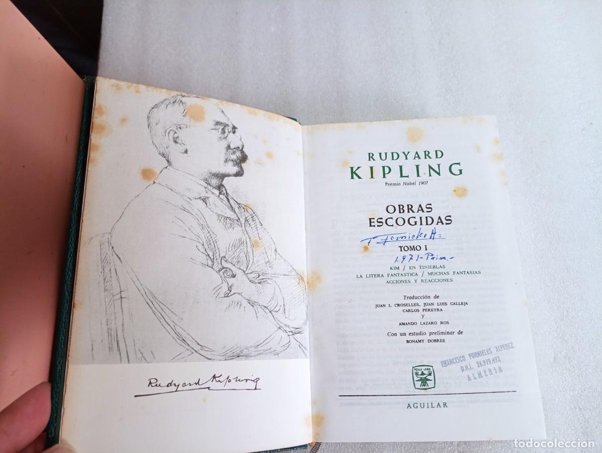 Libros de segunda mano: OBRAS ESCOGIDAS, KIPLING, TOMO I, ED. AGUILAR, - Foto 3