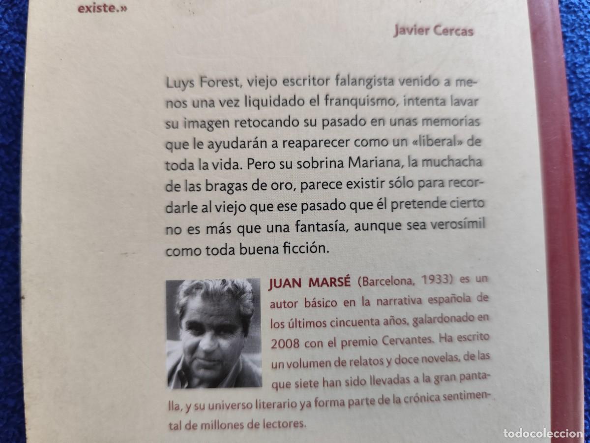 Libros de segunda mano: La Muchacha de las Bragas de Oro Juan Mars&eacute; Ed. Random House 2006 - Foto 4