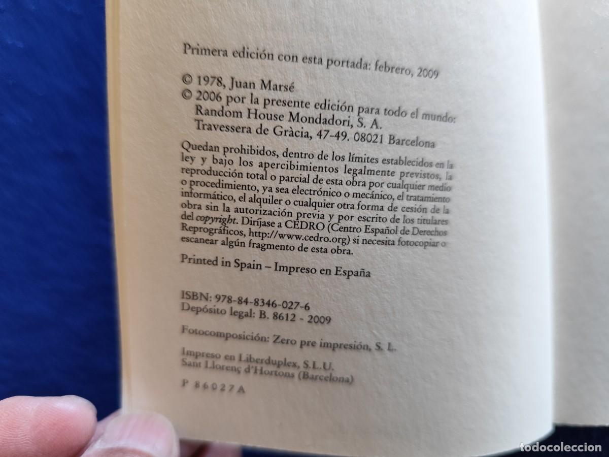 Libros de segunda mano: La Muchacha de las Bragas de Oro Juan Mars&eacute; Ed. Random House 2006 - Foto 7