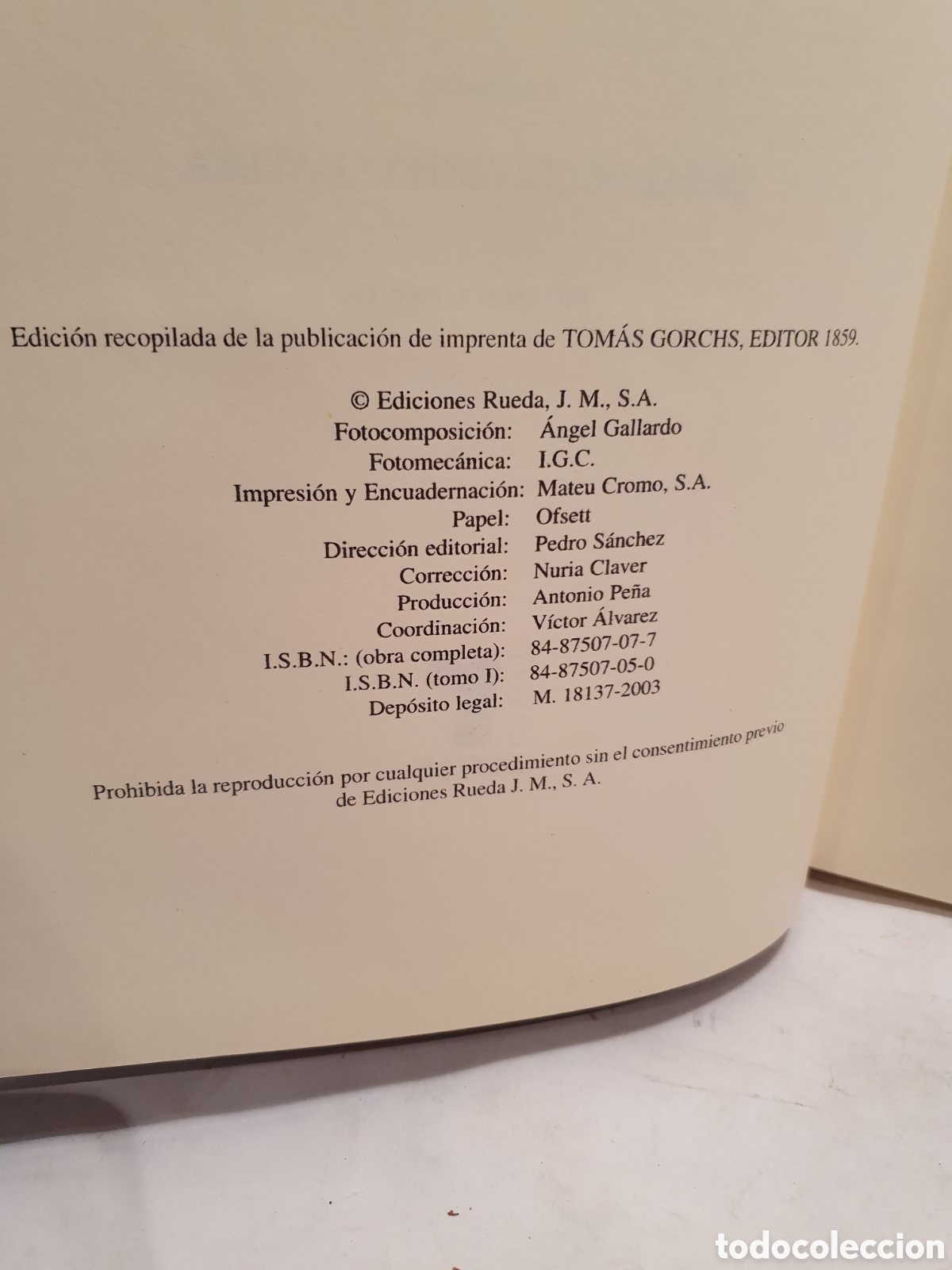Libros de segunda mano: EL INGENIOSO HIDALGO DON QUIJOTE DE LA MANCHA. EDICIONES RUEDA 2003. 2 TOMOS. - Foto 8