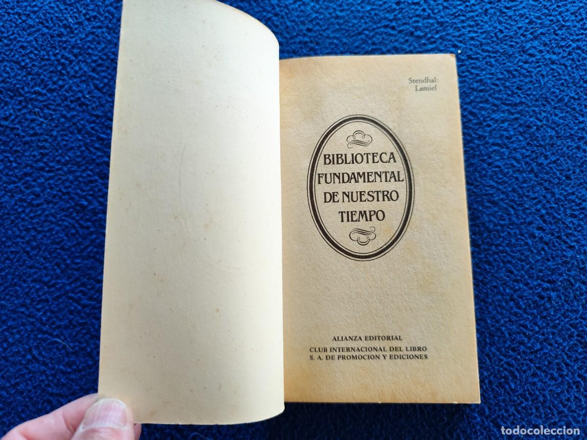 Libros de segunda mano: LAMIEL Stendhal Alianza Editorial 1985 - Foto 4