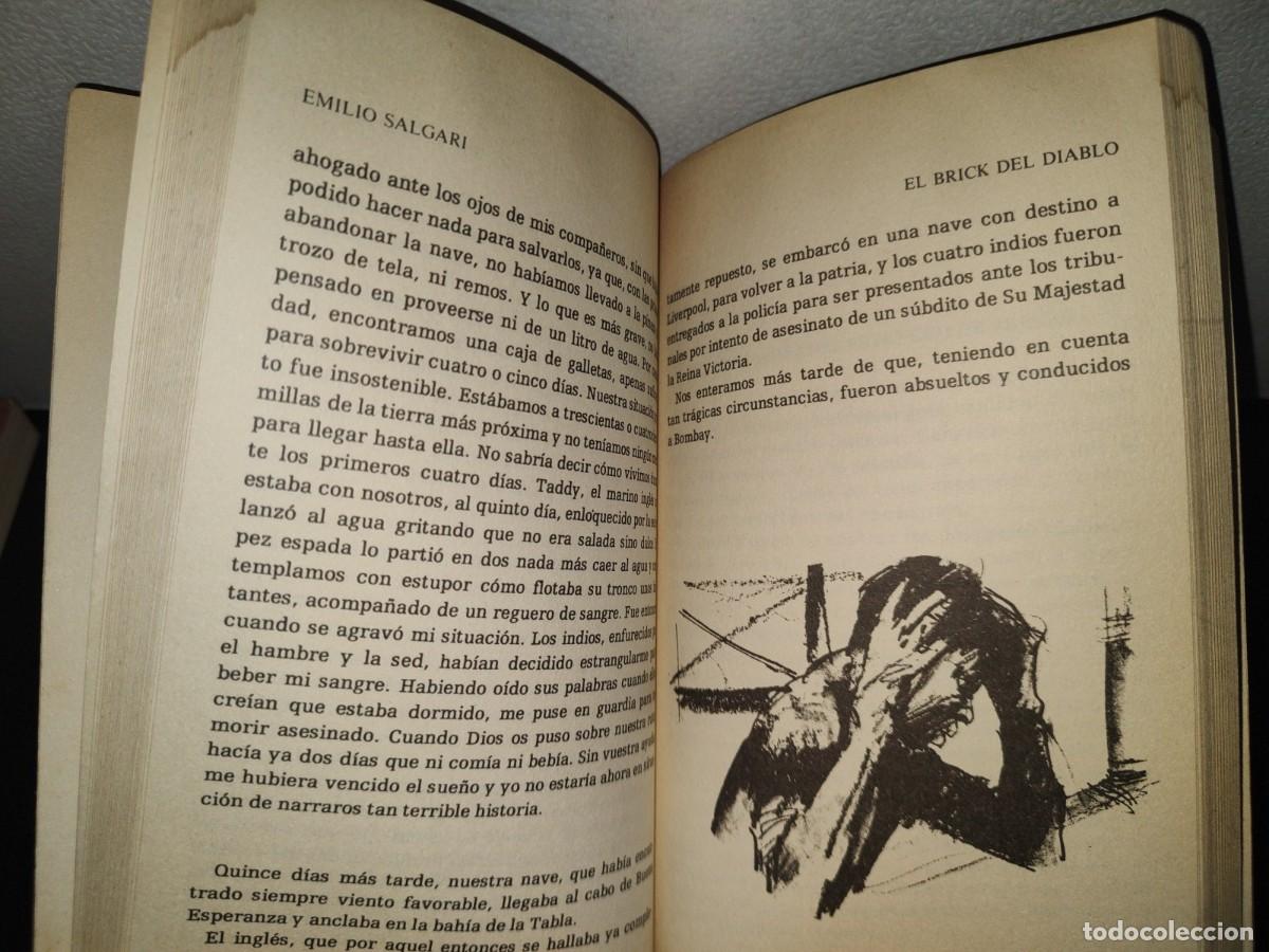 Libros de segunda mano: 151- EMILIO SALGARI: EL BRICK DEL DIABLO - EDICIONES ORBIS, S. A. - 1987 - Foto 8