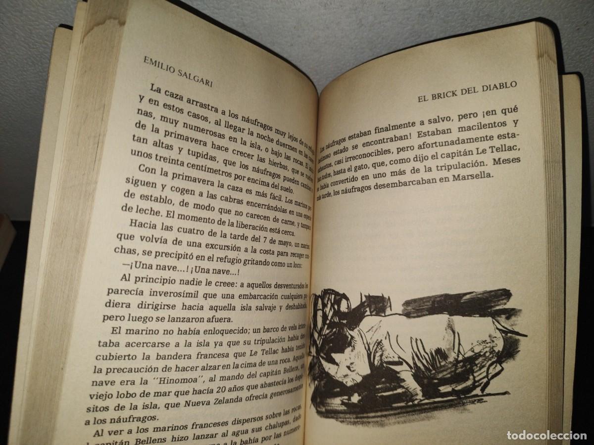 Libros de segunda mano: 151- EMILIO SALGARI: EL BRICK DEL DIABLO - EDICIONES ORBIS, S. A. - 1987 - Foto 9