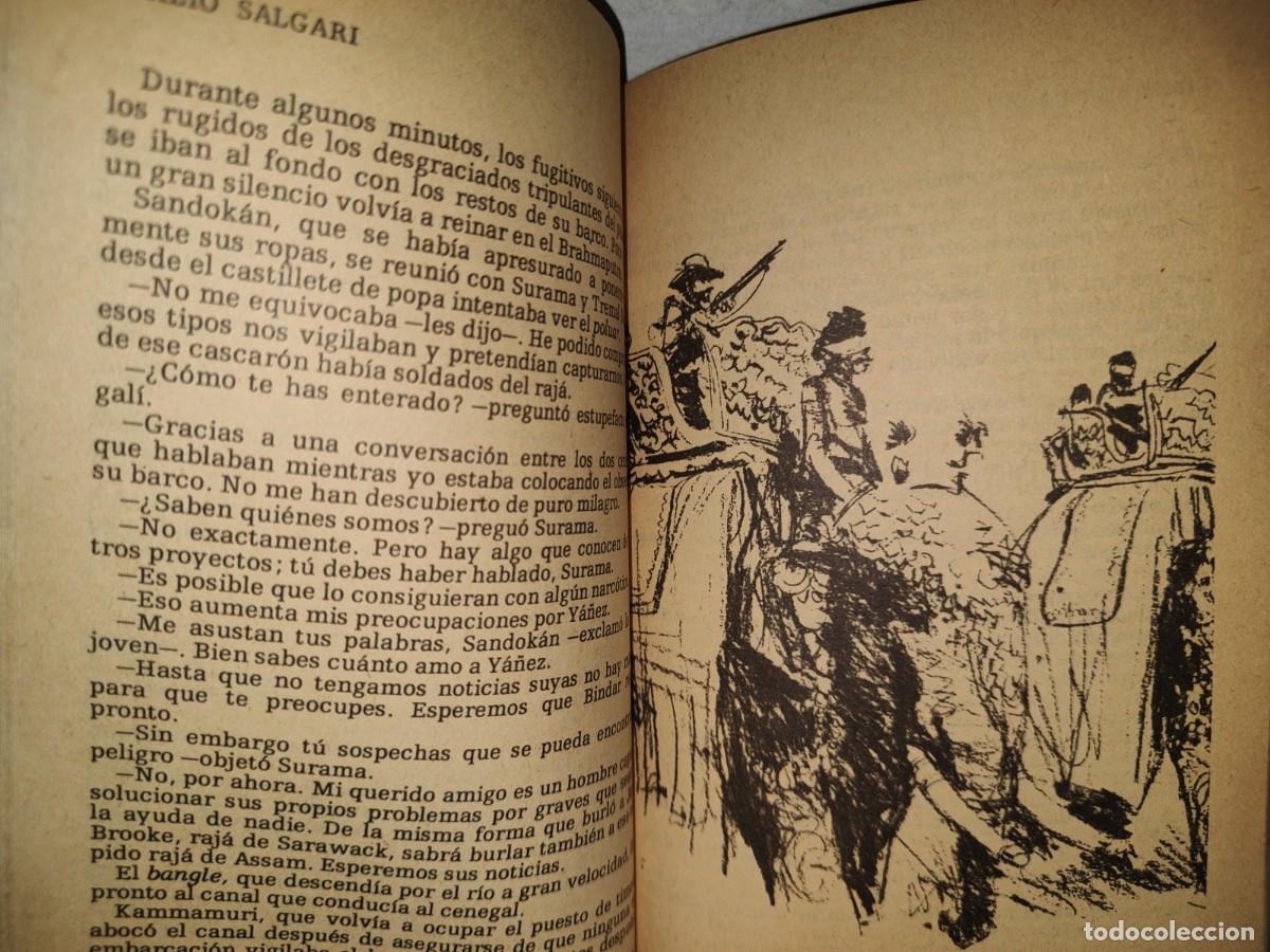 Libros de segunda mano: 151- EMILIO SALGARI: A ORILLAS DEL BRAHMAPUTRA - EDICIONES ORBIS, S. A. - 1987 - Foto 6