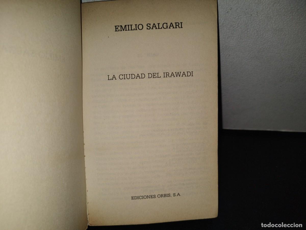 Libros de segunda mano: 151- EMILIO SALGARI: LA CIUDAD DEL IRAWADI - EDICIONES ORBIS, S. A. - 1987 - Foto 3
