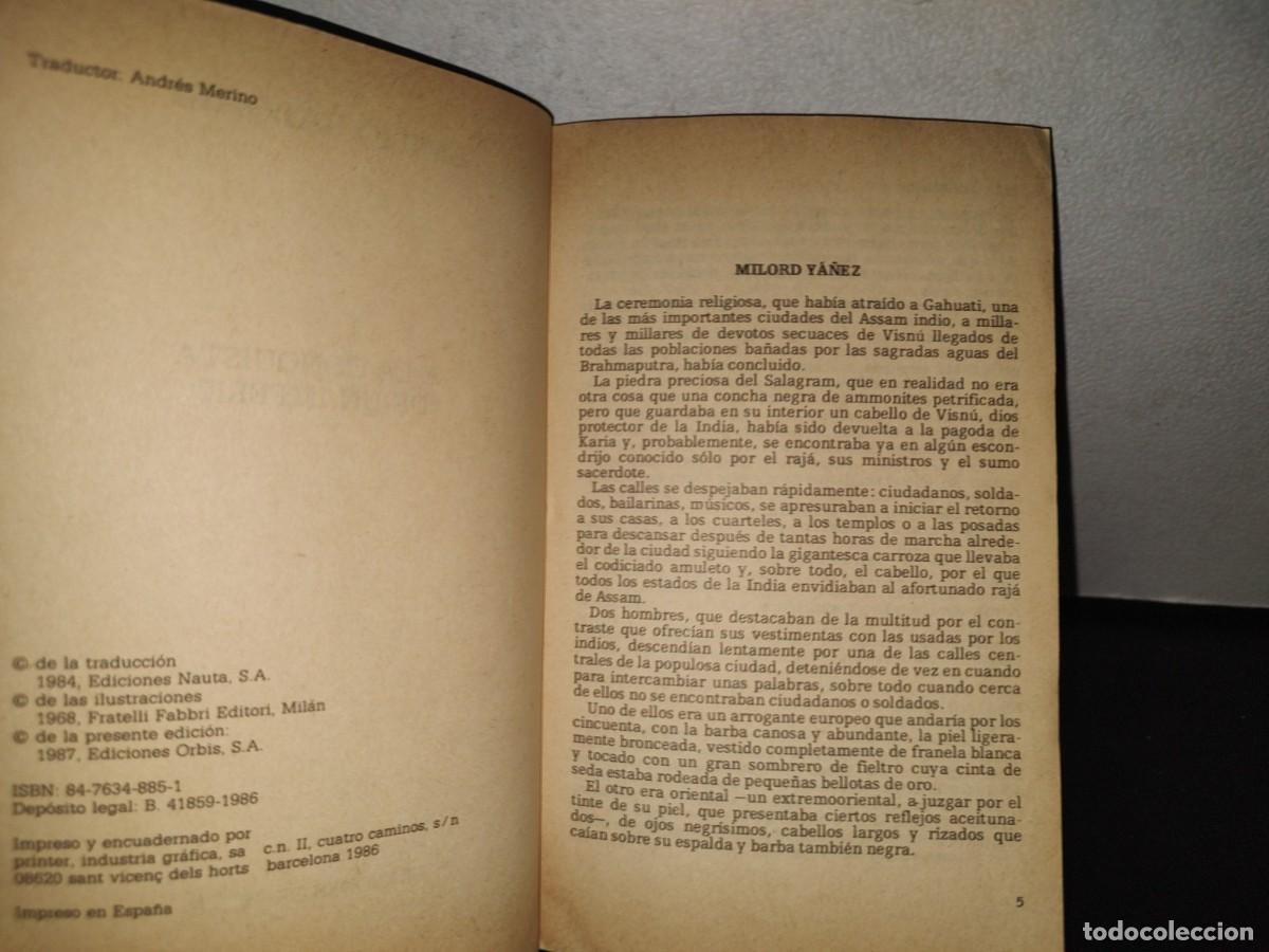 Libros de segunda mano: 151- EMILIO SALGARI: A LA CONQUISTA DE UN IMPERIO - EDICIONES ORBIS, S. A. - 1987 - Foto 4