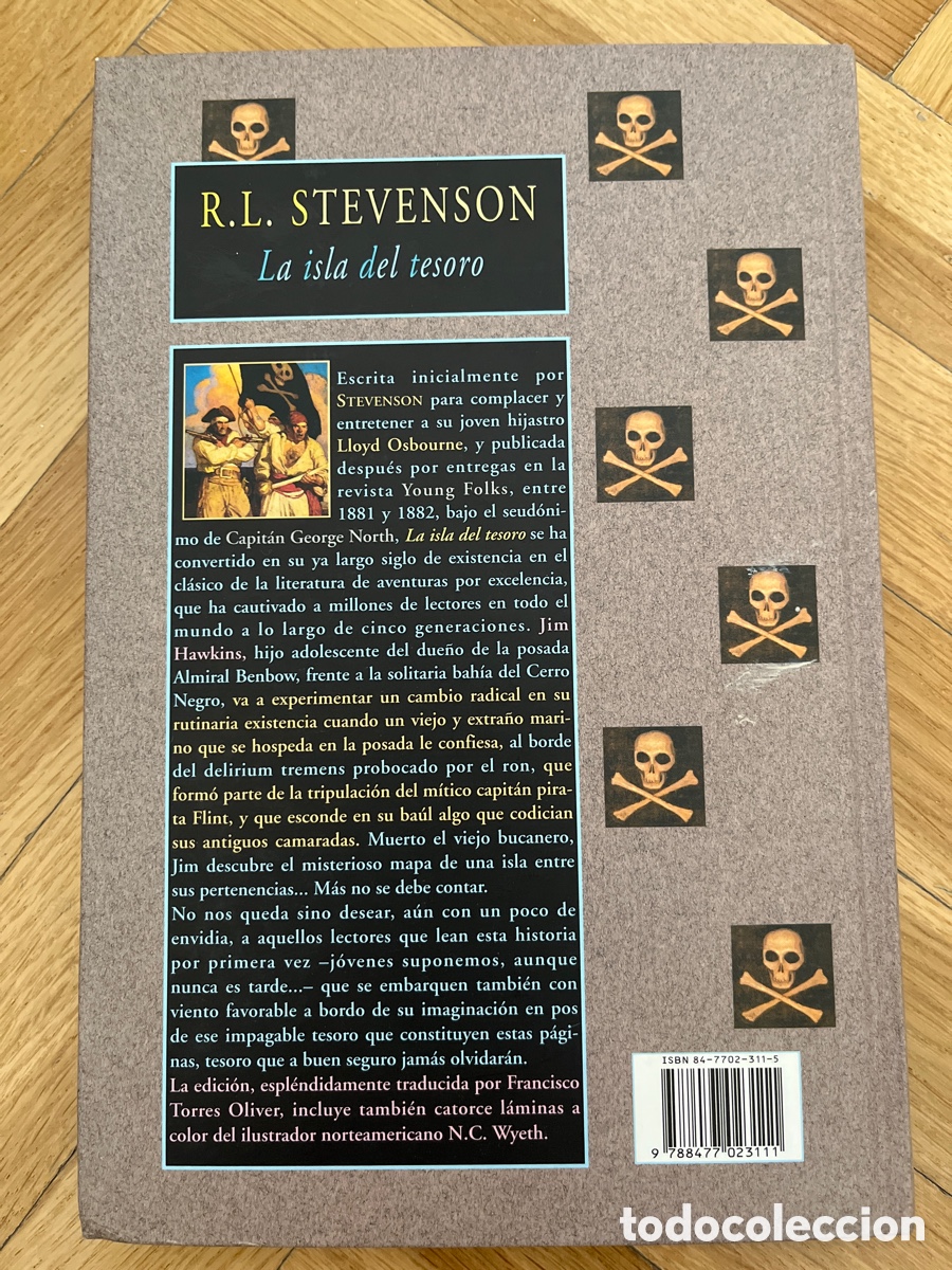 Libros de segunda mano: La isla del tesoro. RL Stevenson. Valdemar Avatares 1&ordf; edici&oacute;n - Foto 3