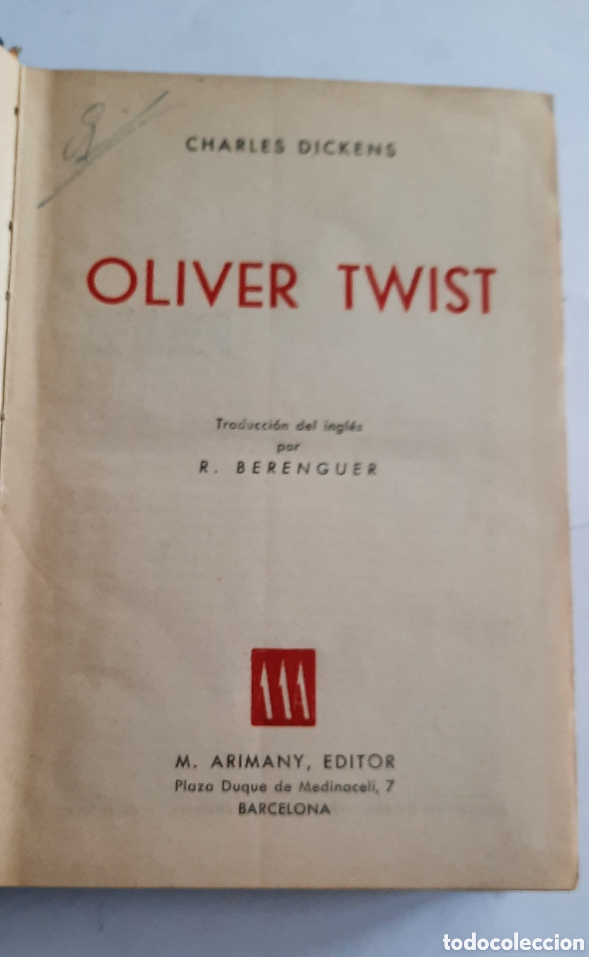 Libros de segunda mano: Oliver Twist, Charles Dickens. Arimany, editor 1947 - Foto 9