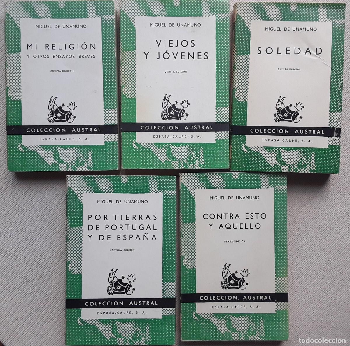 Libros de segunda mano: LOTE UNAMUNO. AUSTRAL. 10 LIBROS. - Foto 4