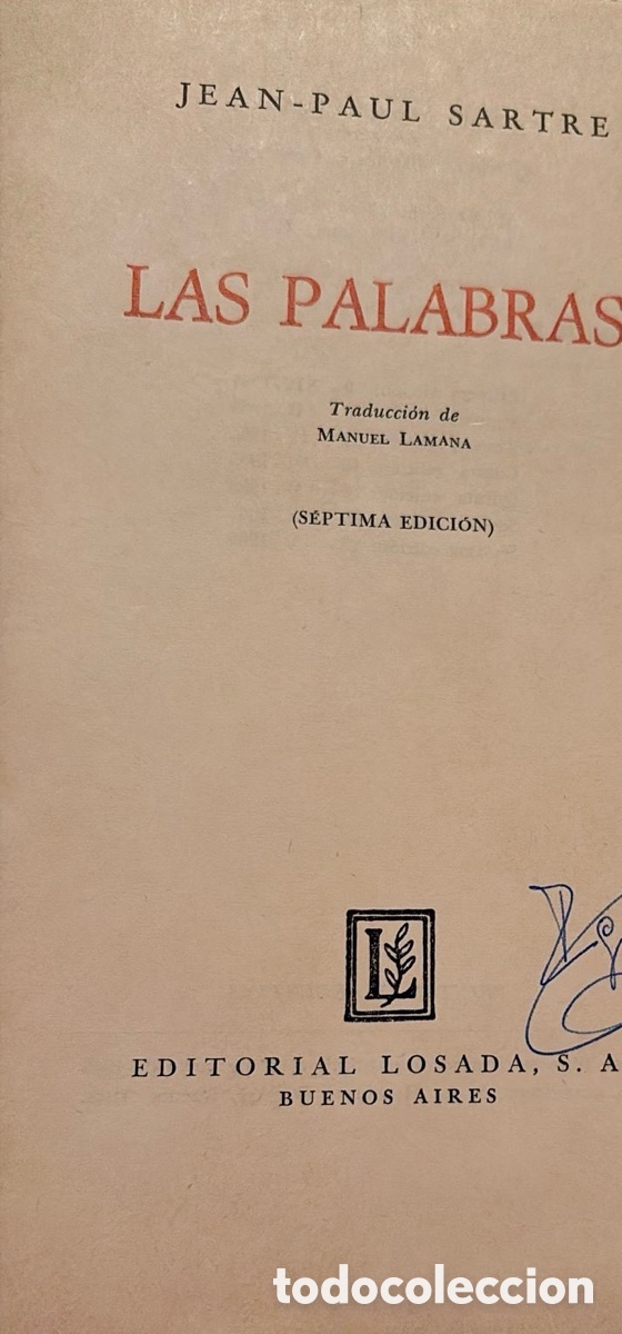 Libros de segunda mano: &ldquo;Las palabras &ldquo; Sartre - Foto 5