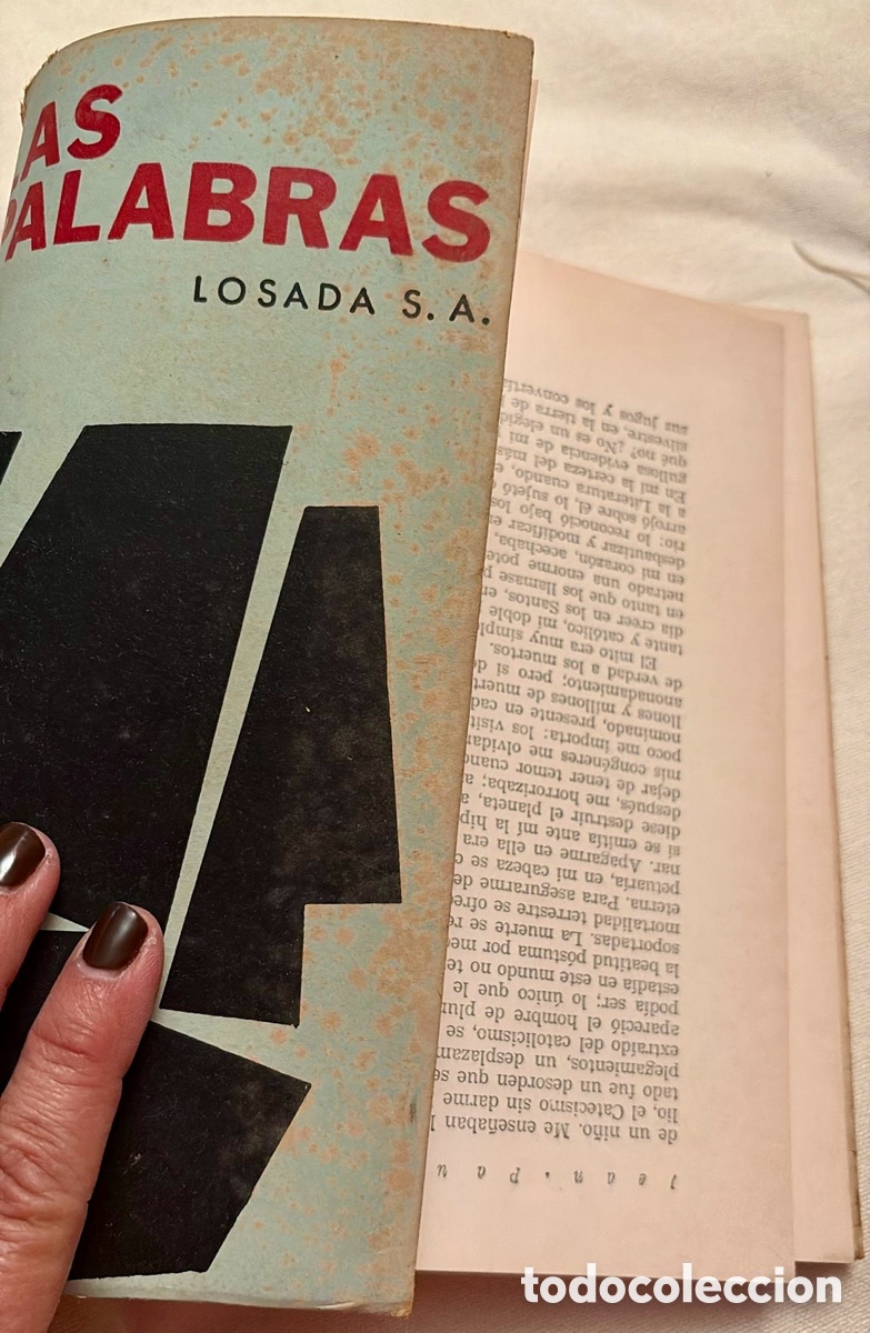 Libros de segunda mano: &ldquo;Las palabras &ldquo; Sartre - Foto 1