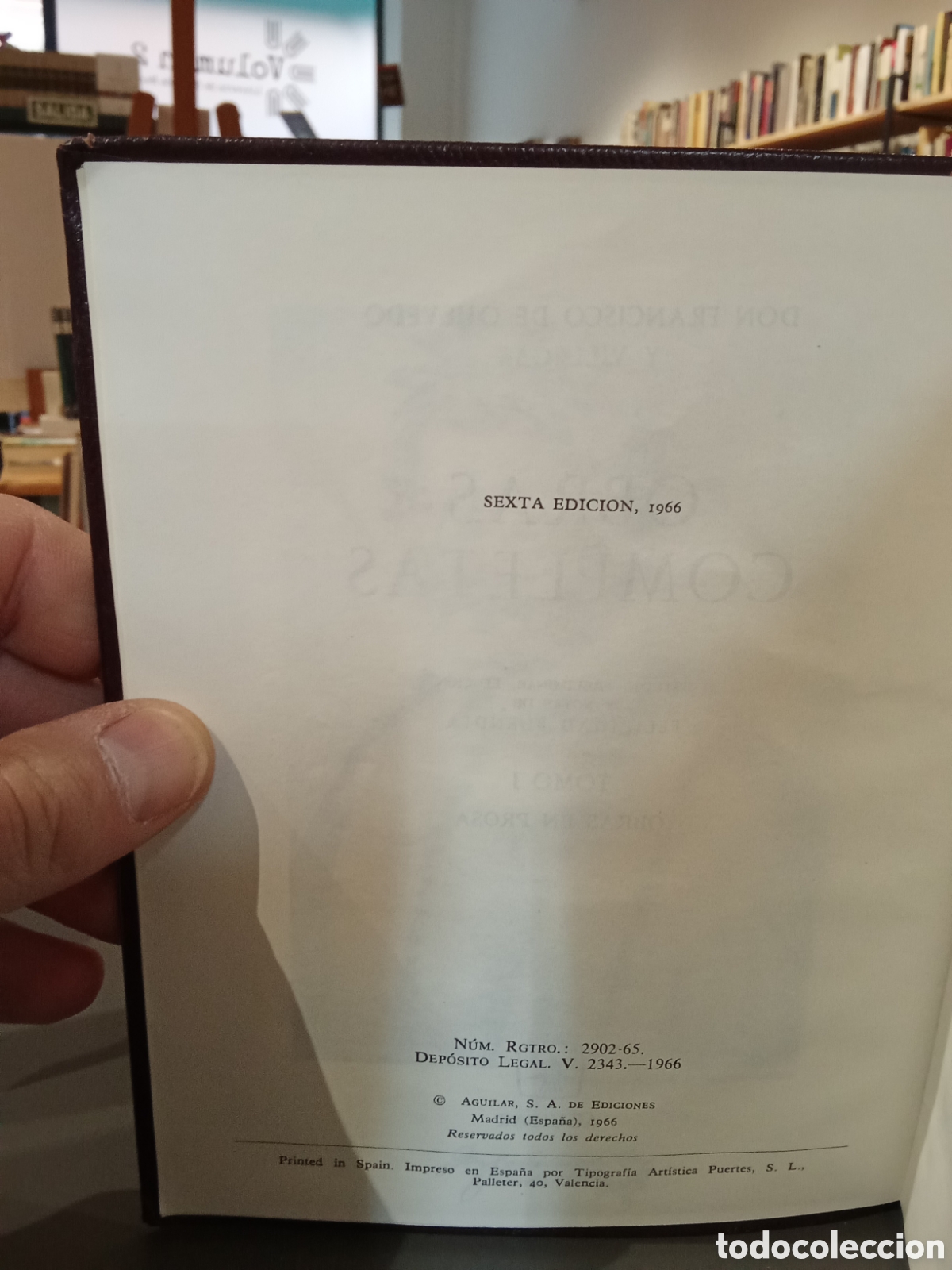 Libros de segunda mano: Obras completas Prosa - Francisco de Quevedo - Aguilar - 1966 - Foto 3