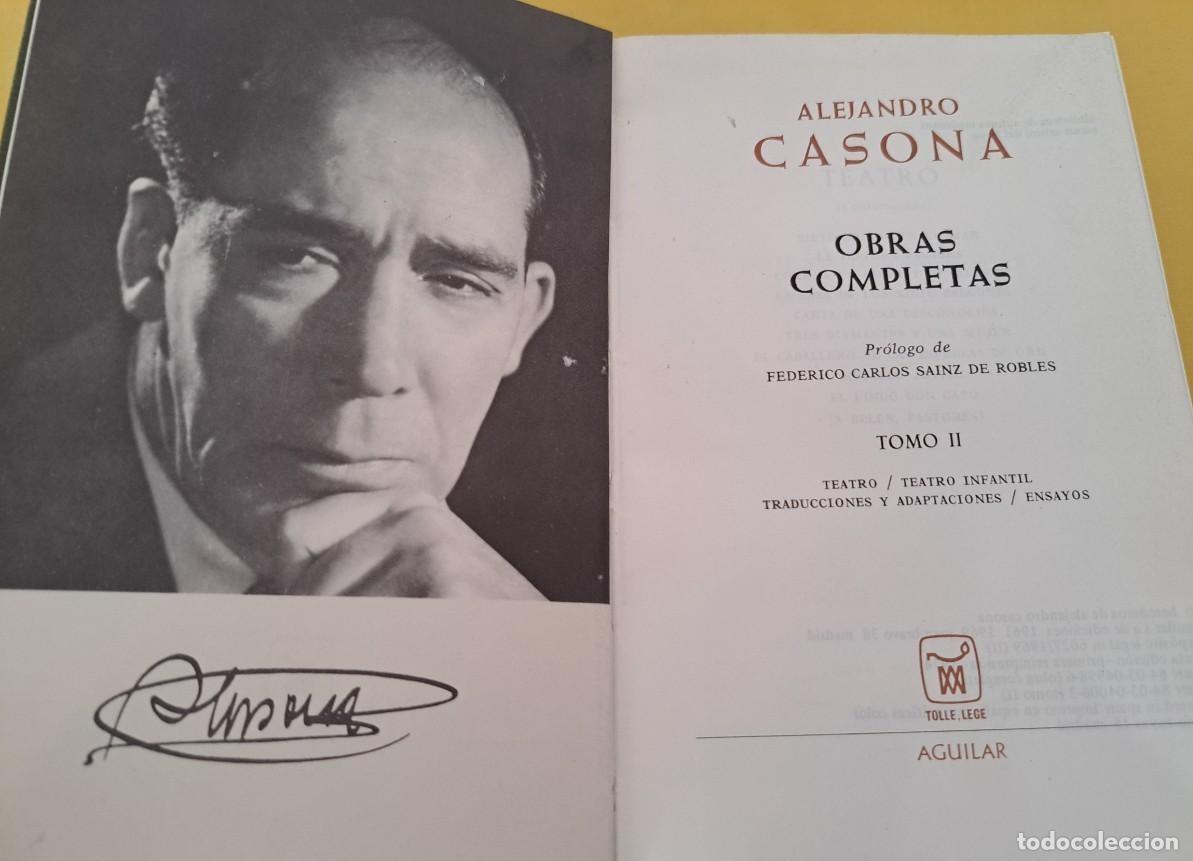 Libros de segunda mano: ALEJANDRO CASONA - OBRAS COMPLETAS (2 TOMOS) - AGUILAR 1977 - Foto 11