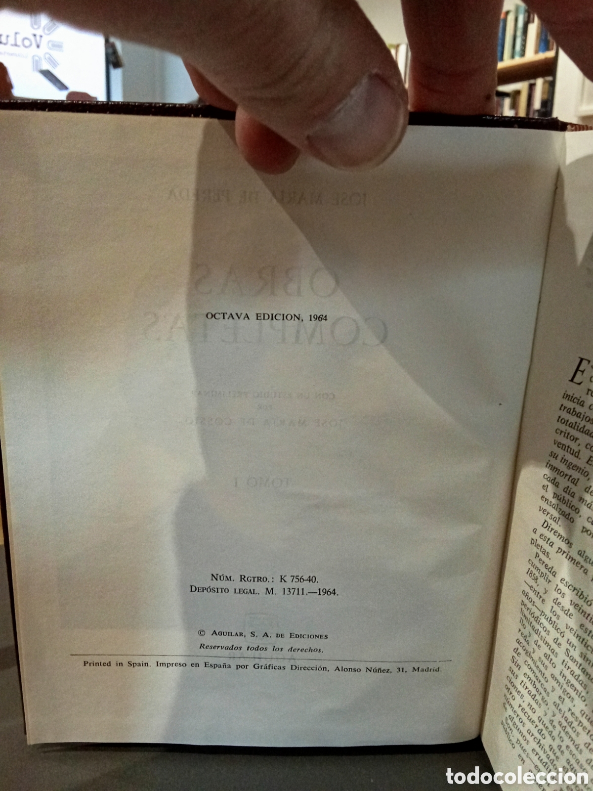 Libros de segunda mano: Obras completas - Jose Maria de Pereda - Aguilar - 1964 - Foto 3