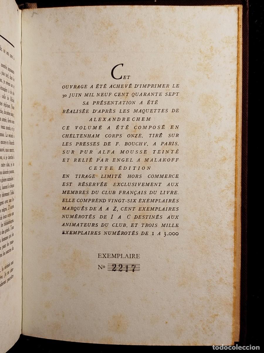 Libros de segunda mano: 1947. Dedicatoria del autor. La nuit dOrage. Georges Duhamel. - Foto 3