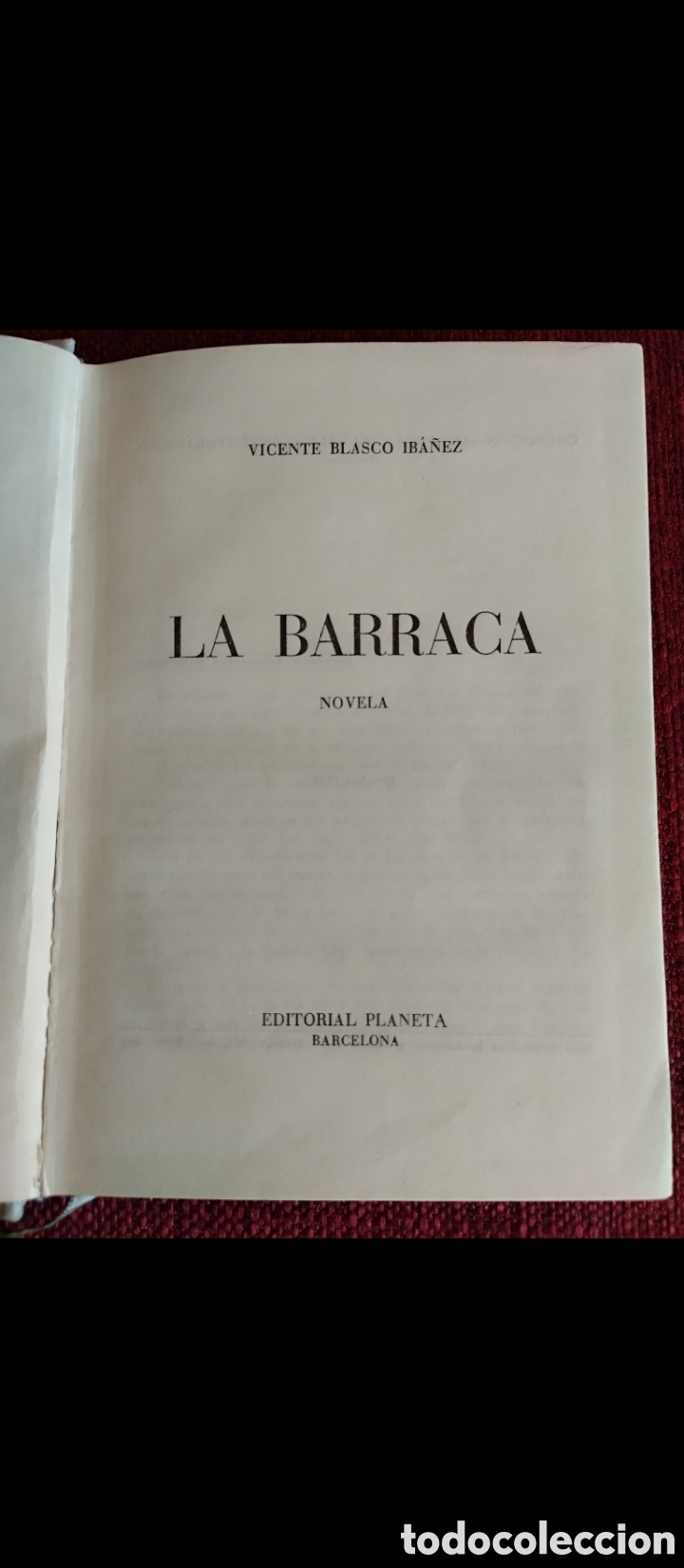 Libros de segunda mano: &rdquo;La Barraca&rdquo;.Vicente Blasco Ib&aacute;&ntilde;ez. - Foto 5