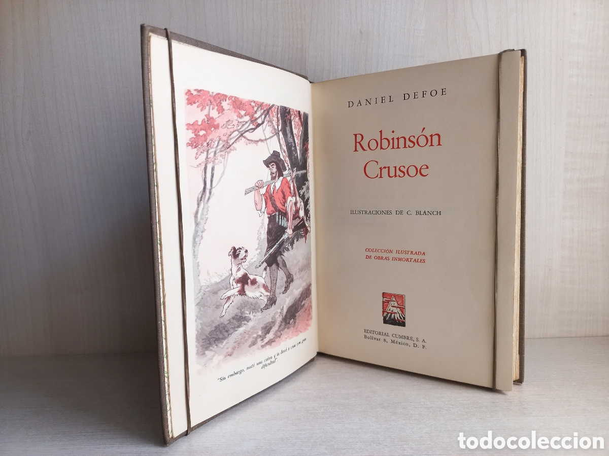 Libros de segunda mano: Robinson Crusoe. Daniel Defoe. Editorial Cumbre, 1957. Ilustrado. - Foto 5