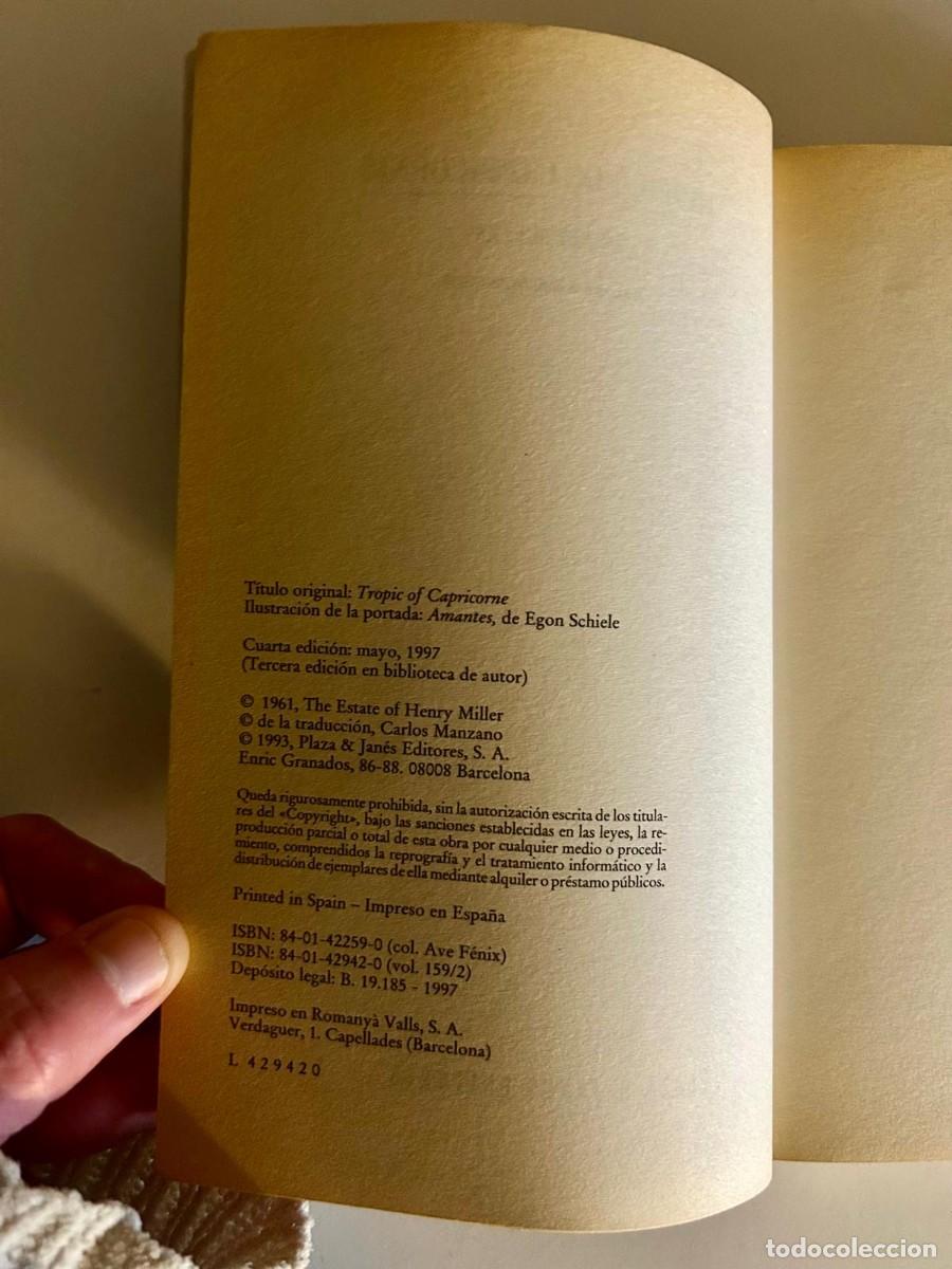 Libros de segunda mano: TROPICO DE CAPRICORNIO. HENRY MILLER - Foto 4