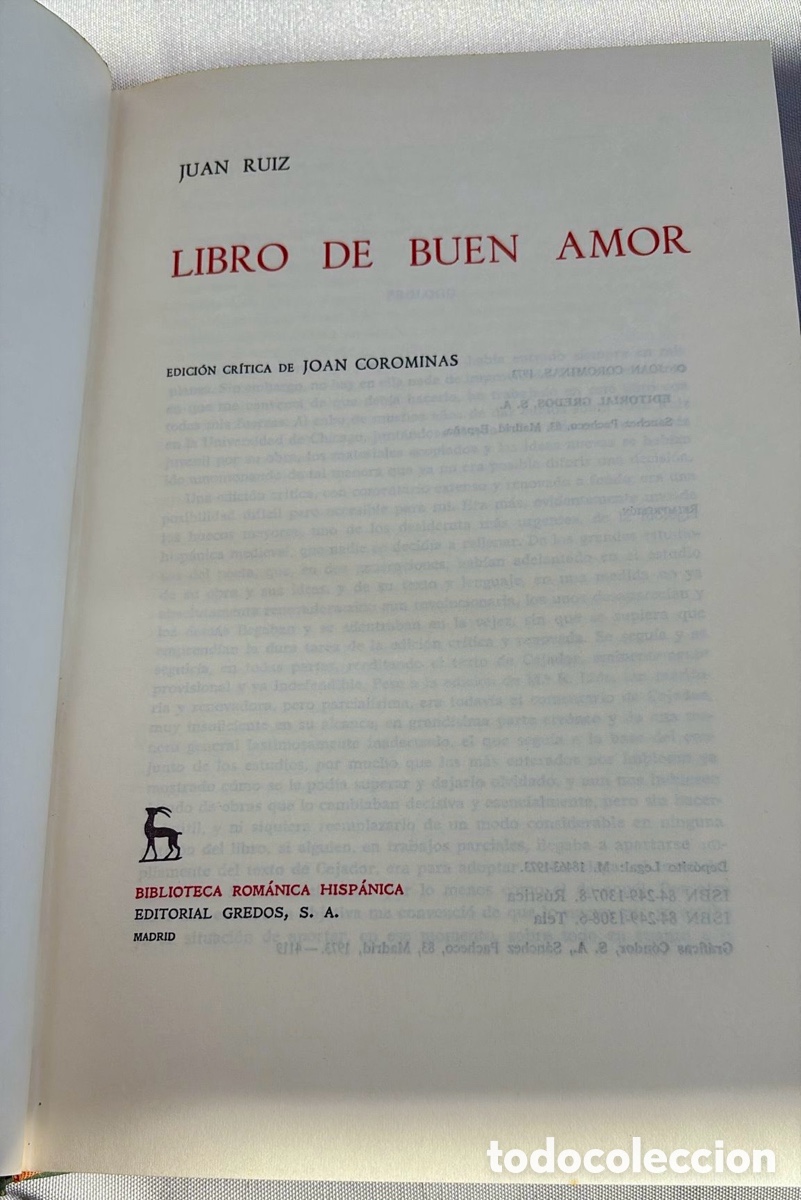 Libros de segunda mano: El libro del buen amor . Arcipreste de Hita .Gredos - Foto 3