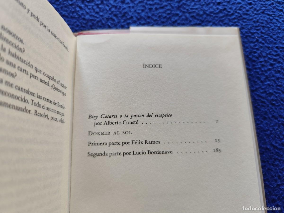 Libros de segunda mano: Dormir al Sol Adolfo Bioy Casares Ed. C&iacute;rculo de Lectores 1991 - Foto 8