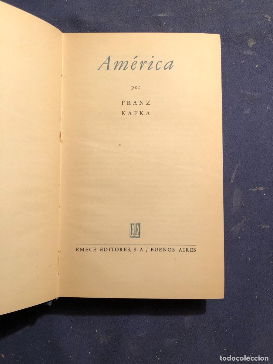 Libros de segunda mano: FRANZ KAFKA: - AMERICA - (EMECE, 1958) - Foto 3