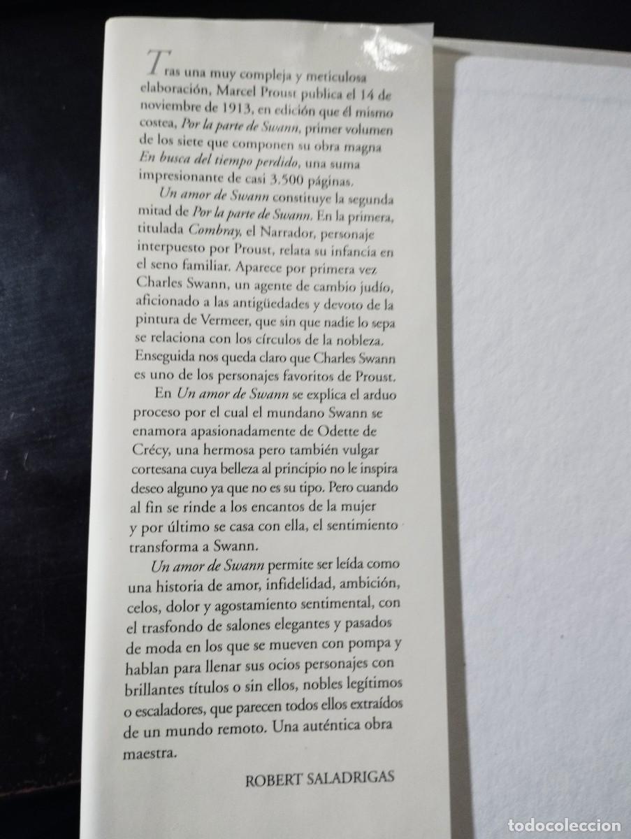Libros de segunda mano: UN AMOR DE SWANN (M.PROUST) - Foto 2
