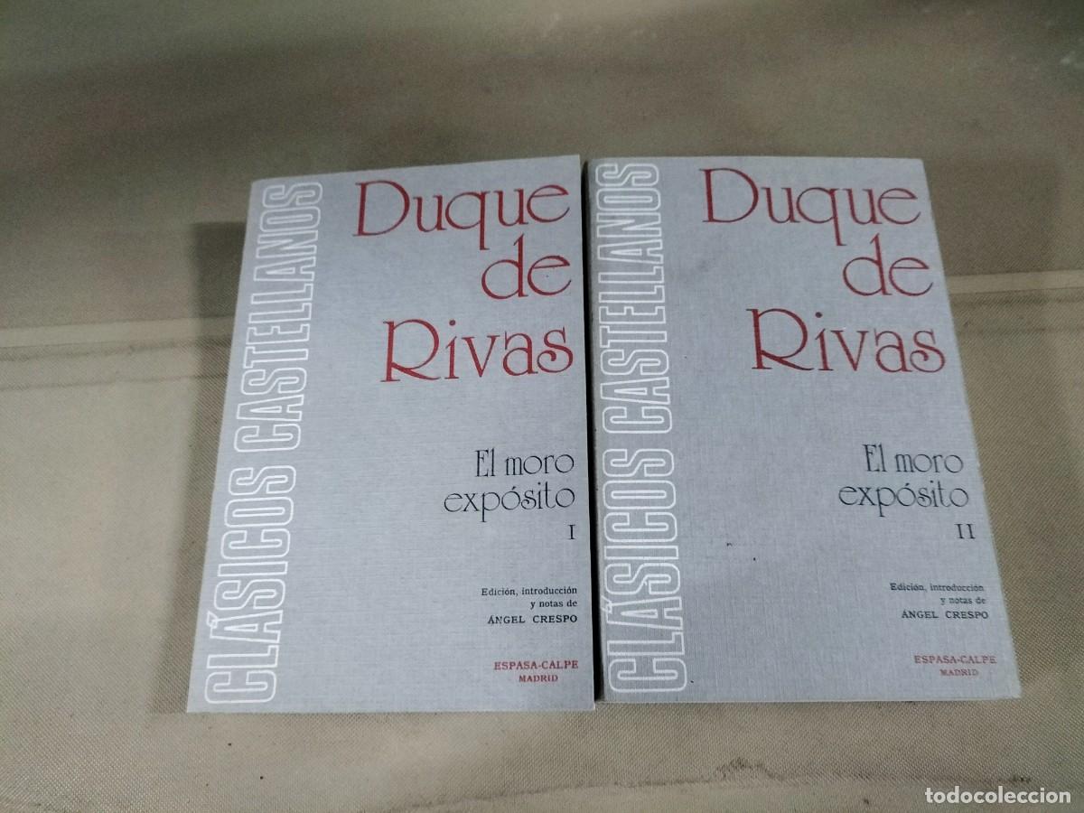 Libros de segunda mano: El moro exp&oacute;sito I y II - Duque de Rivas. Espasa-Calpe - Foto 1