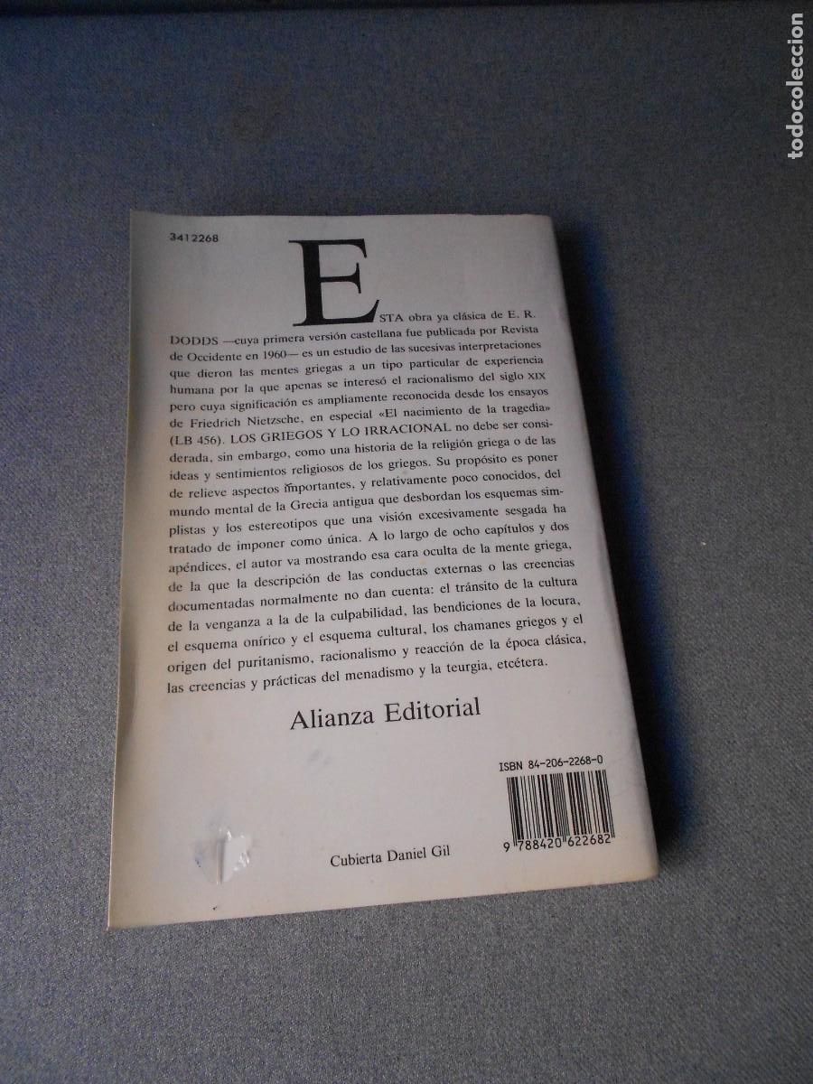 Libros de segunda mano: LOS GRIEGOS Y LO IRRACIONAL - Foto 4