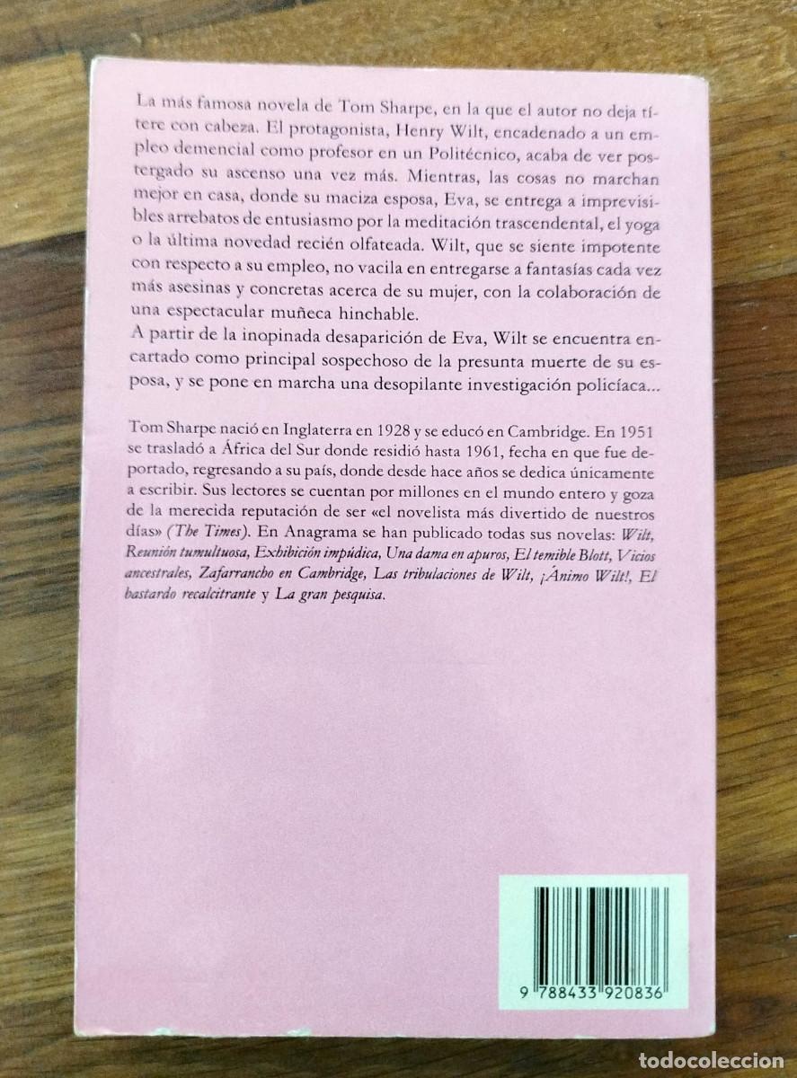 Libros de segunda mano: Tom Sharpe, Wilt, Anagrama, 1993 - Foto 2