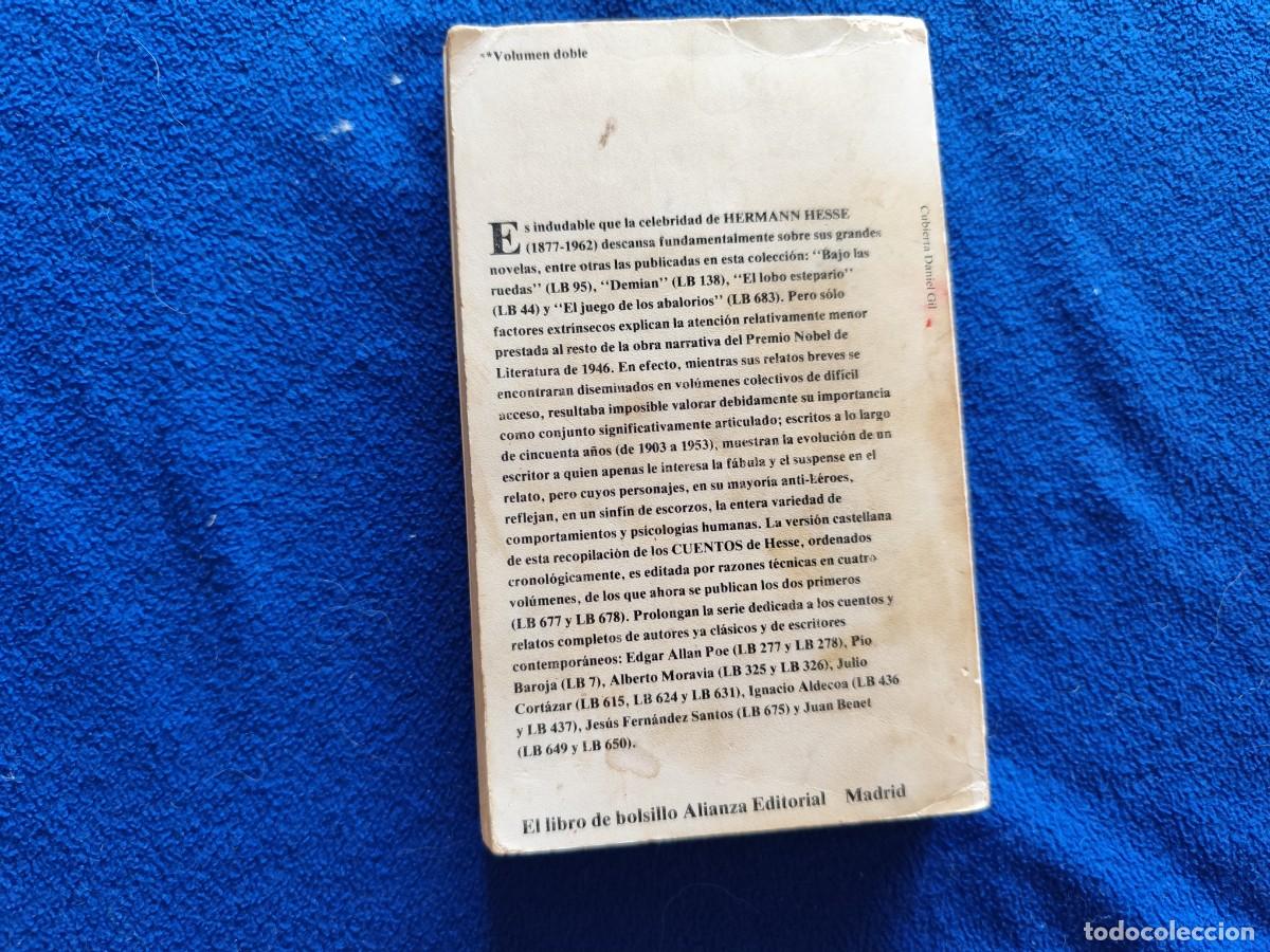 Libros de segunda mano: Cuentos 1 Hermann Hesse Ed. Alianza Editorial 1978 - Foto 3
