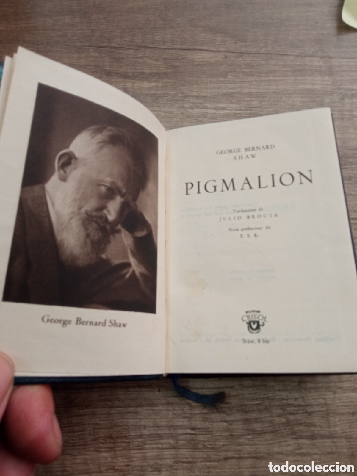 Libros de segunda mano: PIGMALION. G. BERNARD SHAW. CRISOL, 1945.1 edicion - Foto 1