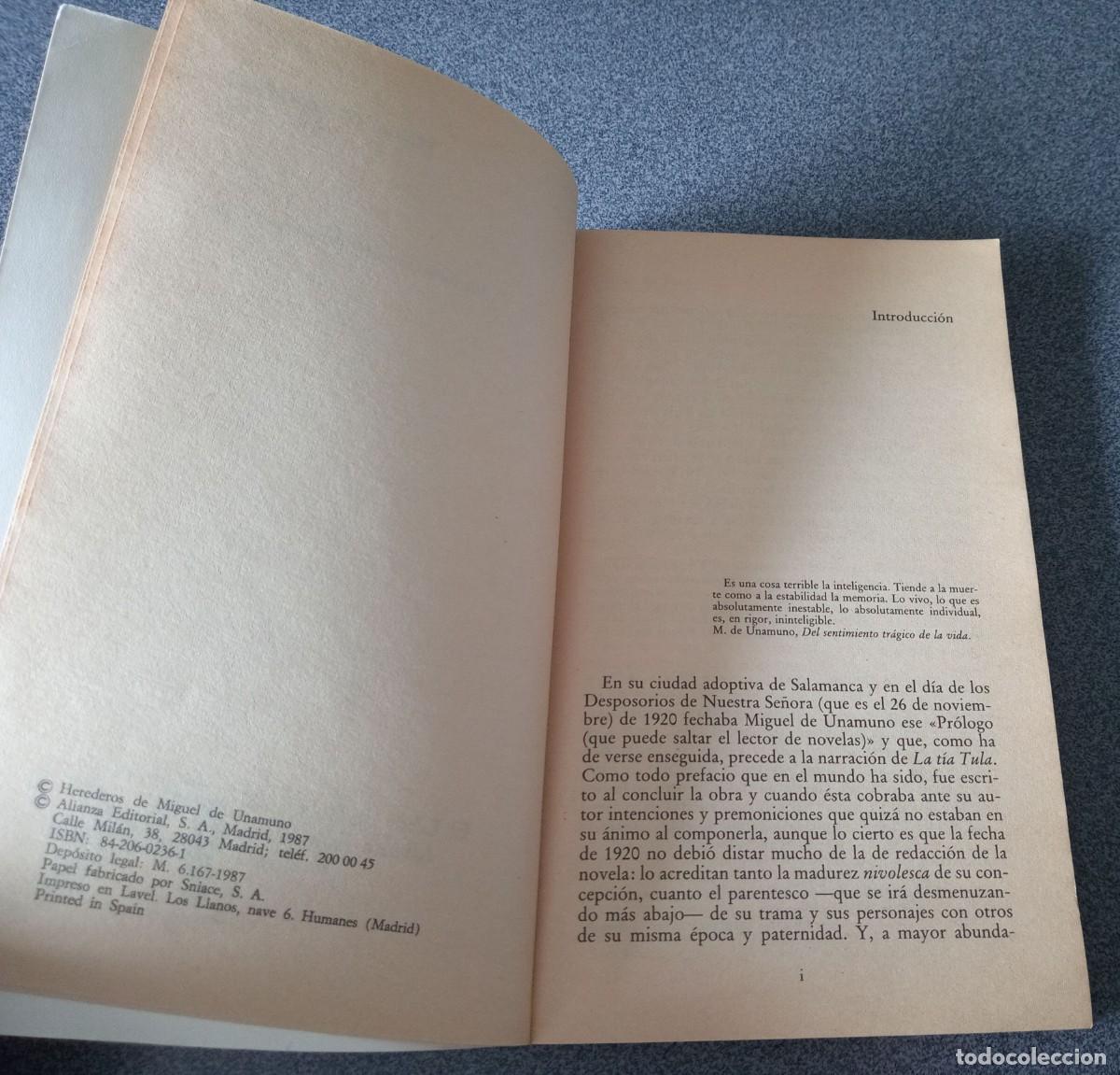 Libros de segunda mano: La Tia Tula Miguel De Unamuno - Foto 4