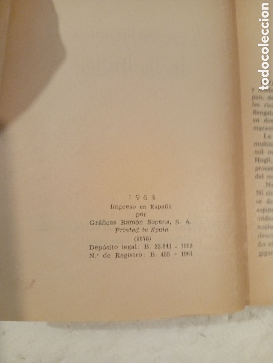 Libros de segunda mano: LOS MISTERIOS DE LA INDIA. EMILIO SALGARI. SOPENA. 1963. - Foto 5