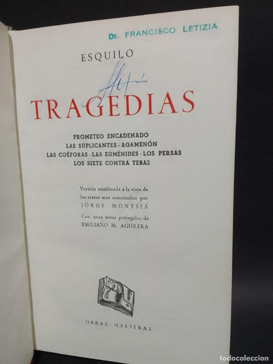 Libros de segunda mano: ESQUILO - TRAGEDIAS - NUEVA EDICION - 1965 - Foto 1