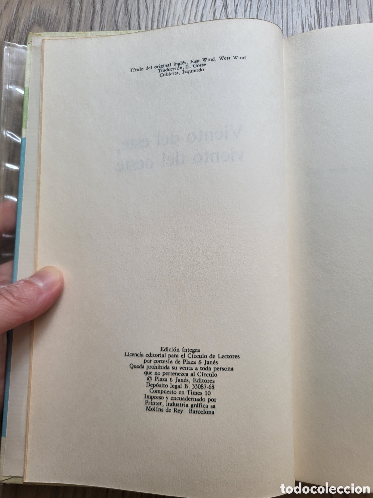 Libros de segunda mano: Libro-Viento del este, viento del oeste.Pearl S. Buck. 1968. - Foto 2