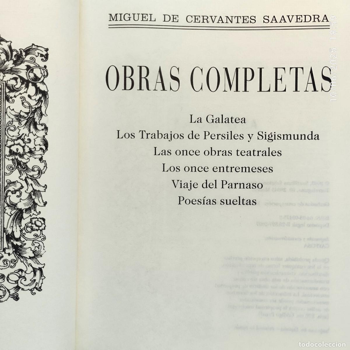 Libros de segunda mano: OBRAS COMPLETAS II DE MIGUEL DE CERVANTES SAAVEDRA - Foto 2